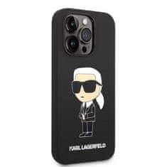 Karl Lagerfeld KLHMP14XSNIKBCK hard silikonové pouzdro iPhone 14 PRO MAX 6.7" black Silicone Ikonik Magsafe