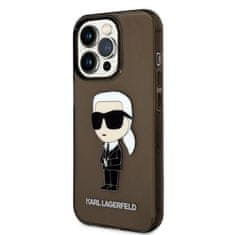 Karl Lagerfeld KLHCP14XHNIKTCK hard silikonové pouzdro iPhone 14 PRO MAX 6.7" black Ikonik Karl Lagerfeld