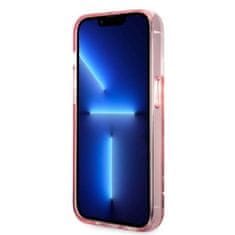 Karl Lagerfeld KLHCP14XLNKHCP hard silikonové pouzdro iPhone 14 PRO MAX 6.7" pink Glitter Karl Head