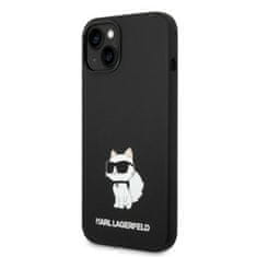 Karl Lagerfeld KLHMP14MSNCHBCK hard silikonové pouzdro iPhone 14 PLUS 6.7" black Silicone Choupette MagSafe