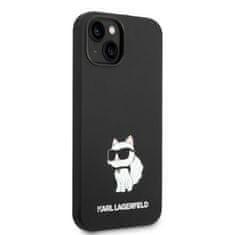 Karl Lagerfeld KLHMP14MSNCHBCK hard silikonové pouzdro iPhone 14 PLUS 6.7" black Silicone Choupette MagSafe
