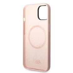 Karl Lagerfeld KLHMP14SSNIKBCP hard silikonové pouzdro iPhone 14 6.1" pink Silicone Ikonik Magsafe