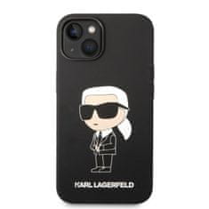 Karl Lagerfeld KLHMP14SSNIKBCK hard silikonové pouzdro iPhone 14 6.1" black Silicone Ikonik Magsafe