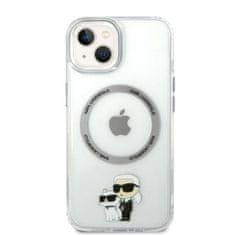 Karl Lagerfeld KLHMP14MHNKCIT hard silikonové pouzdro iPhone 14 PLUS 6.7" transparent Iconic Karl&Choupette Magsafe
