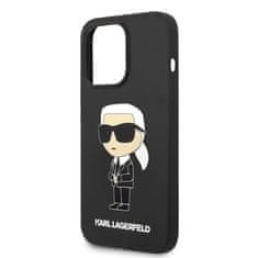 Karl Lagerfeld KLHMP14XSNIKBCK hard silikonové pouzdro iPhone 14 PRO MAX 6.7" black Silicone Ikonik Magsafe