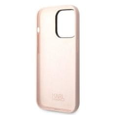 Karl Lagerfeld KLHCP14XSNIKBCP hard silikonové pouzdro iPhone 14 PRO MAX 6.7" pink Silicone Ikonik