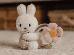 Little Dutch - Chrastítko s korálky králíček Miffy vintage kytičky
