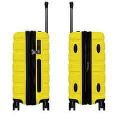 AVANCEA® Cestovní kufr DE2708 žlutý S 55x38x25 cm