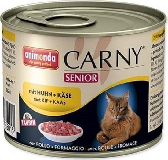 Animonda Carny Senior konzerva pro kočky kuřecí+sýr 200g