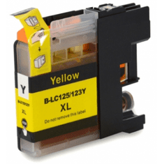 Inksys Brother LC-125XLY - kompatibilní žlutá cartridge