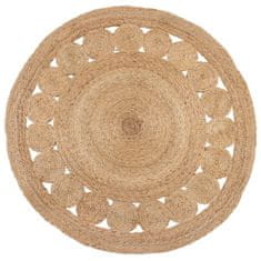 Flair Rugs Kusový koberec Jute Arya Natural kruh 150x150 (průměr) kruh cm