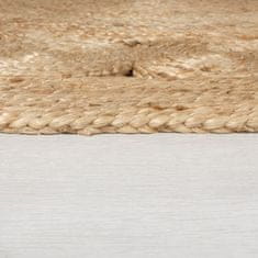 Flair Rugs Kusový koberec Jute Arya Natural kruh 150x150 (průměr) kruh cm