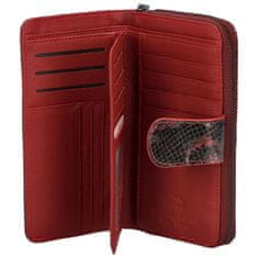 Lorenti Módní dámská kožená peněženka Remus, červená