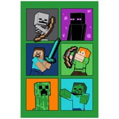 Jerry Fabrics Fleecová deka Minecraft - portréty