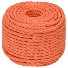 Greatstore Pracovní lano oranžové 24 mm 100 m polypropylen