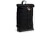 unisex praktický batoh s dřevěným detailem Nox Rollup černý