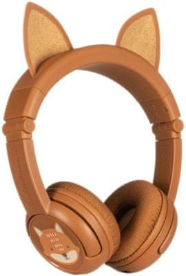  bezpečná dětská sluchátka buddpyhones travel kabelové připojení pěkný zvukový projev omezená hlasitost