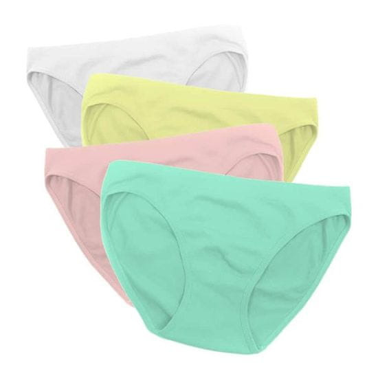 VivoVita Vivo Panties – Sada spodního prádla (4 ks) - KLASICKÉ - bílá, zelená, meruňková, žlutá
