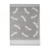 Egyptská bavlněná kuchyňská utěrka 50x70 vzor Vážky šedá