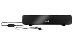 Genius repro USB SoundBar 100, drátový, 6W, USB, 3,5mm jack, černý