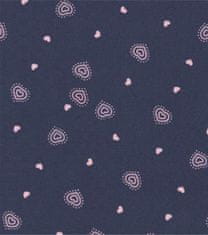 Luna Dámské pyžamo LUNA kód 682 tmavě modré s růžovými srdíčky XL