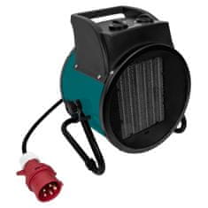 VONROC Elektrické topení s ventilátorem - 3300W/5000W - Keramika |Třífázové napájení 400V