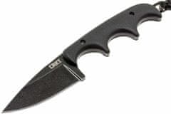 CRKT CR-2384K Minimalist Drop Point Black nůž na krk 5,5 cm, černá, G10, plastové pouzdro