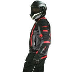 Cappa Racing Bunda moto AREZZO textilní černá/červená 5XL