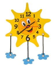 InnoVibe Dětské hodiny ve tvaru sluníčka s mráčky