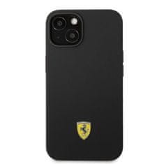 Ferrari FEHMSIP14SBK hard silikonové pouzdro iPhone 14 6.1" black Silicone Metal Logo Magsafe