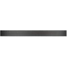 Euronářadí Žlab lineární plastový černý 850 mm, klasik/floor černá, s bočním odtokem D 50 a otočným sifonem