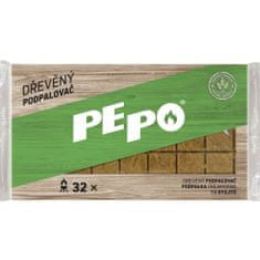 PEPO PE-PO dřevěný podpalovač 32 podpalů