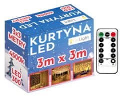 Tutumi LED závěs 300 LED 3x3m 311334A
