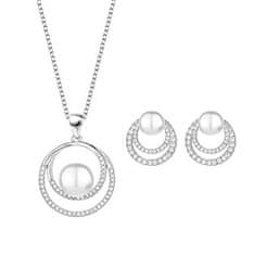 NUBIS Stříbrná souprava šperků s perlou