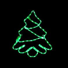 ACA Lightning  LED vánoční dekorace do okna 72 LED/12W/230V/IP44/zelená barva