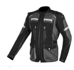 MAXX NF 2210 Textilní bunda dlouhá černo šedá Velikost: XS
