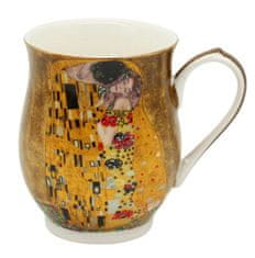 Home Elements  Porcelánový hrnek 350 ml, Klimt Polibek zlatý