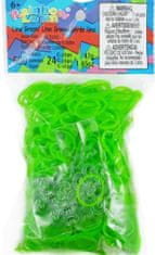 Rainbow Loom Original-gumičky-600ks- průhledné limetkové zelené