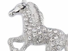 Kraftika 1ks crystal kůň brož s broušenými kamínky kočka, kůň