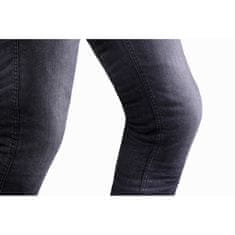 RSA Zkrácené jeansy na motorku Route CE černé Velikost: W36/L30