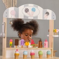 Viga Toys Moblilny Shop Zmrzlina Prodejna Cukrovinky 3v1