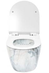 REA Závěsné WC Carlos Duroplast Slim Zm Granit Shiny REA-C8002 - Rea