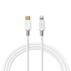 Nedis synchronizační a nabíjecí kabel zástrčka Apple Lightning 8-pin - zástrčka USB-C, 1 m, bílá (CCBW39650WT10)
