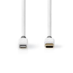 Nedis synchronizační a nabíjecí kabel zástrčka Apple Lightning 8-pin - zástrčka USB-C, 1 m, bílá (CCBW39650WT10)