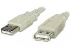 sapro USB Kabel USB 2.0 AM-AF 0,5m šedý