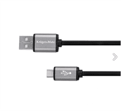 Krüger&Matz Kabel USB Kruger&Matz KM1236 USB / USB-micro 1,8m černý