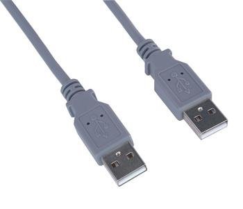sapro USB Kabel USB 2.0 AM-AM 0,5m šedý