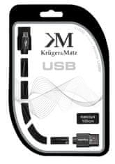 Krüger&Matz Kabel USB Kruger&Matz KM0324 USB / USB-micro 1m černý