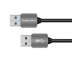 Krüger&Matz Kabel USB Kruger&Matz KM0337 USB / USB 3.0 1m černý