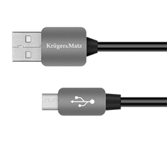 Krüger&Matz Kabel USB Kruger&Matz KM0324 USB / USB-micro 1m černý
